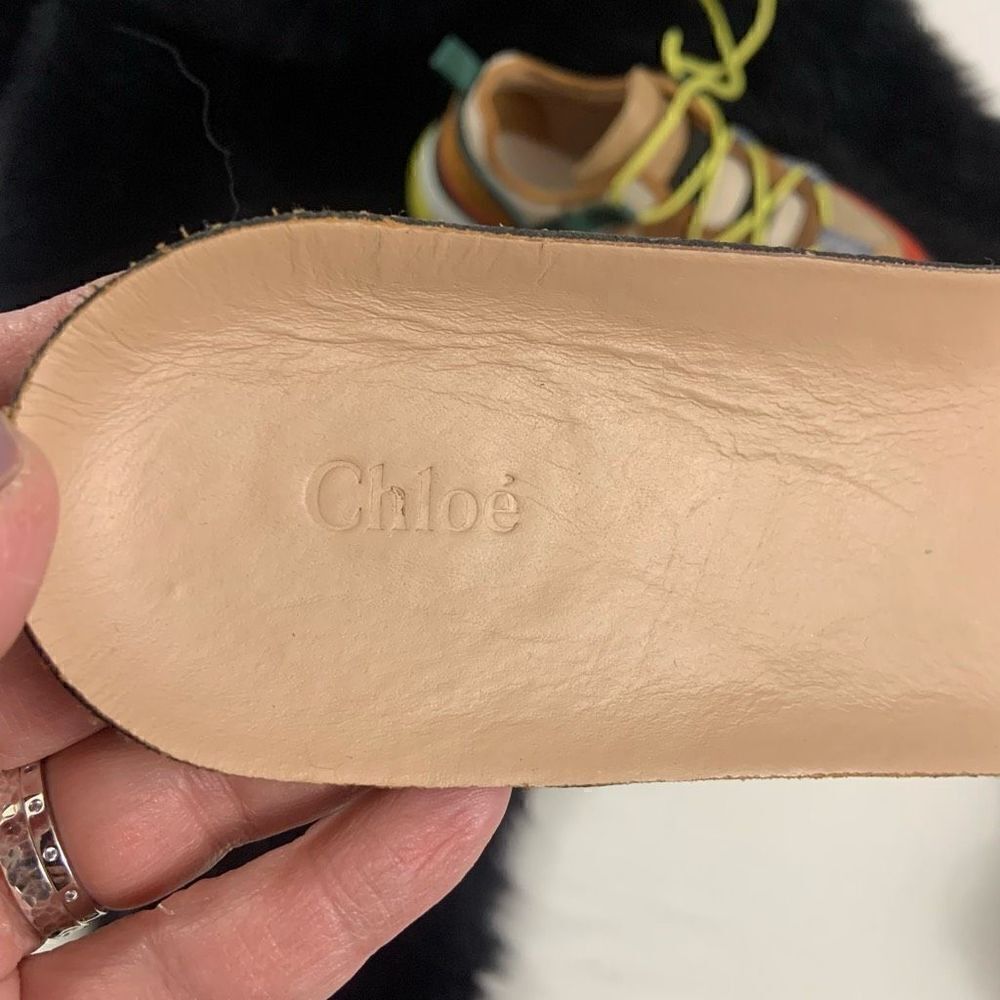 CHLOE Blake Low Top Sneakers (Sz 41) - Picture 13 of 15